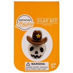 Destination Holiday Cowboy Skull Halloween Clay Kit, Each