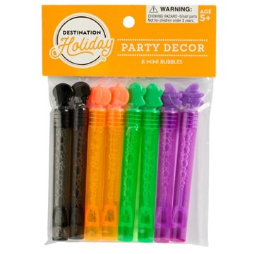 Destination Holiday Mini Bubble Wand Halloween Favors, 8 ct