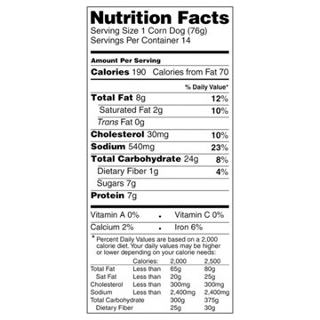 Wienerschnitzel Original Corn Dogs, 14 ct