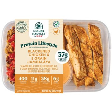 Higher Harvest by H-E-B 37g Protein Lifestyle Meal - Blackened Chicken Jambalaya