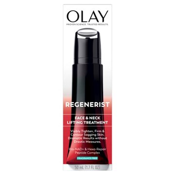 Olay Regenerist Neck & Face Roller, Neck Cream for Tightening & Firming, Anti-Aging Moisturizer for Women, Fragrance-Free, Anti-Wrinkle