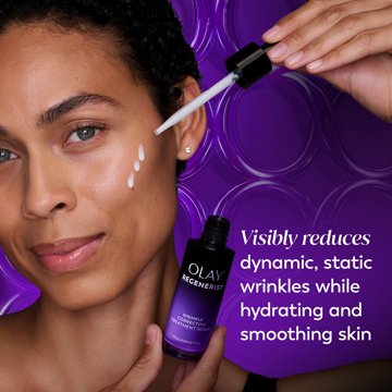 Olay Regenerist Collagen & Retinol Anti-Aging Serum, Brightening & Hydrating Night Treatment