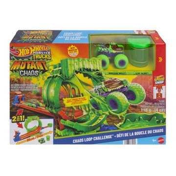 Hot Wheels Monster Trucks Mutant Chaos Loop Challenge Slime Set