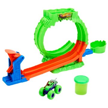 Hot Wheels Monster Trucks Mutant Chaos Loop Challenge Slime Set