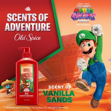 Old Spice 2-in-1 Shampoo & Conditioner, Desert Detour, Old Spice x The Super Mario Galaxy Movie