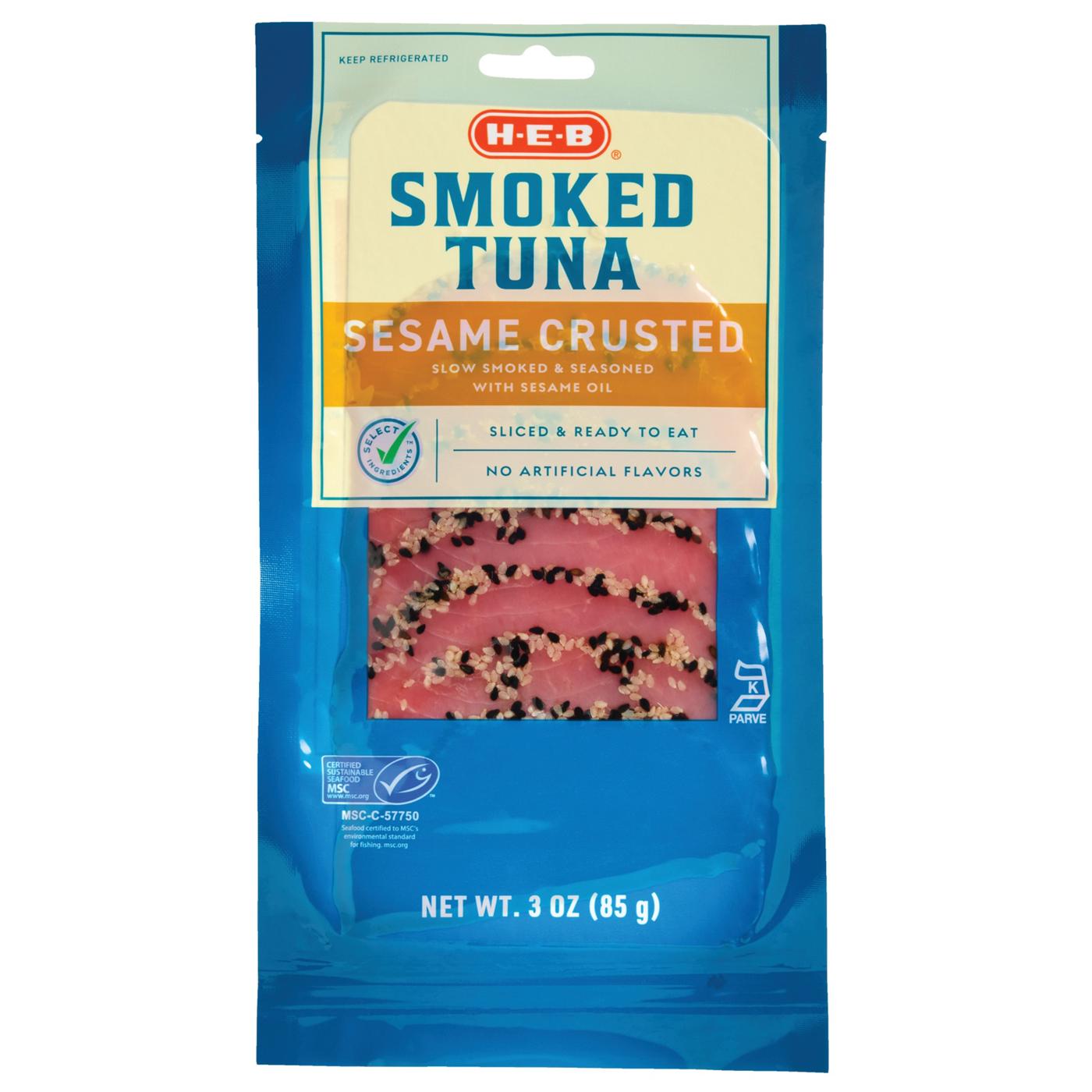 H-E-B Smoked Sesame Crusted Tuna; image 1 of 2
