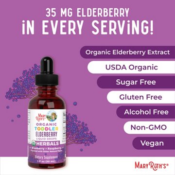Mary Ruth's Organic Toddler Elderberry Liquid Drops