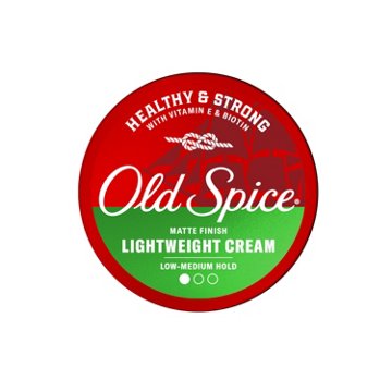 Old Spice Lightweight Cream for Men, Healthy & Strong with Vitamin E & Biotin Low-Medium Hold, Matte Finish, 2.22 oz
