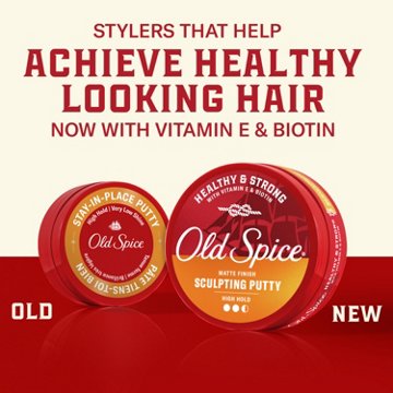 Old Spice Sculpting Putty for Men, Men's Hair Styling Putty, High Hold, Matte Finish, 2.22 oz