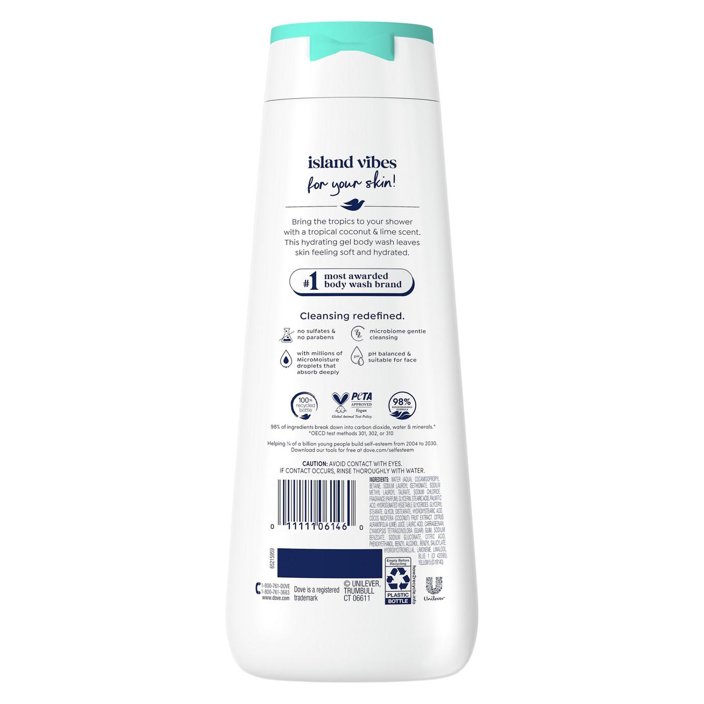 Dove Limited Ediiton Body Wash Tropical Coconut; image 10 of 10