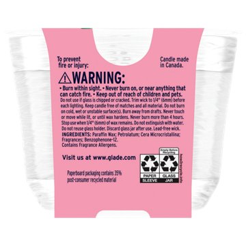 Glade 3 Wick Candle - Watermelon & Cucumber, 6.8 oz