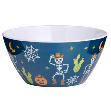 Destination Holiday Cowboy Skeleton Melamine Bowl