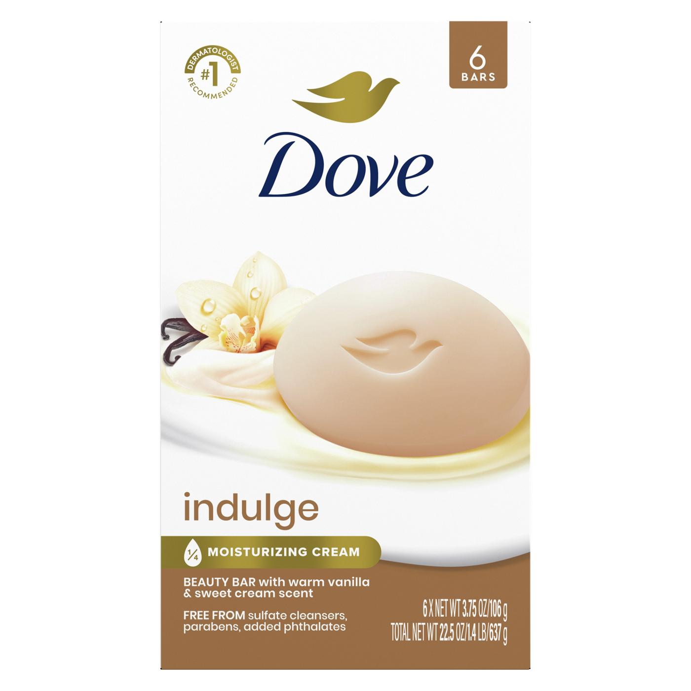 Dove Indulge Soap Bar Warm Vanilla + Sweet Cream; image 1 of 8