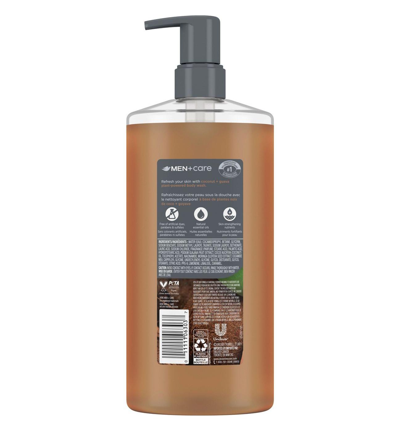 Dove Men+Care Body Wash - Coconut & Guava; image 2 of 2