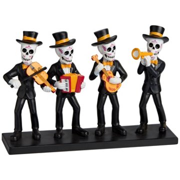 Destination Holiday Day of The Dead Resin Mariachi Figures