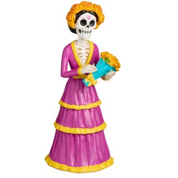 Destination Holiday Day of The Dead Catrina With Flowers