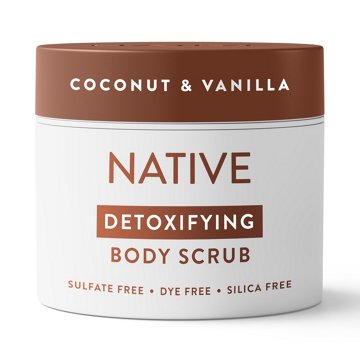 Native Detoxifying Body Scrub, Coconut & Vanilla for Women, 12 oz