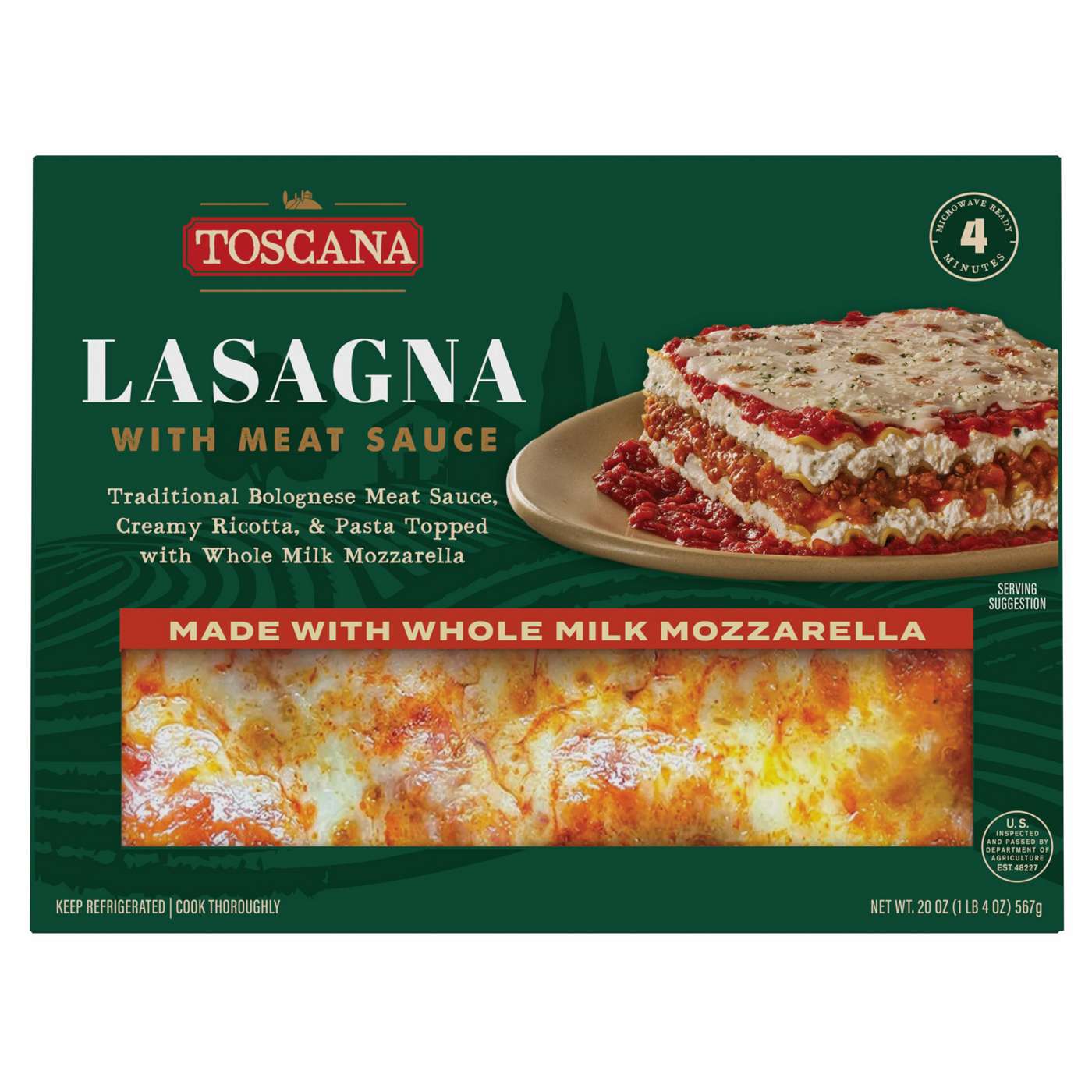 Toscana Lasagna Pasta with Meat Sauce; image 1 of 3