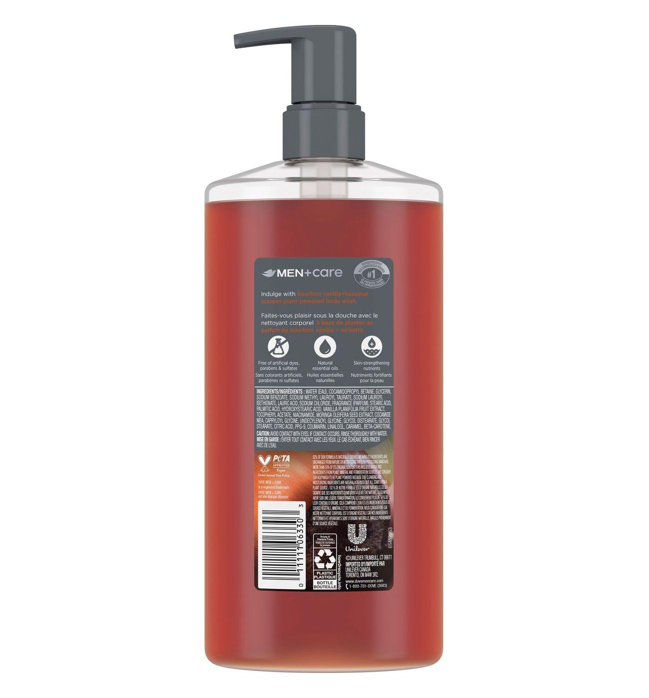 Dove Men+Care Body Wash - Bourbon Vanilla Hazelnut; image 2 of 2