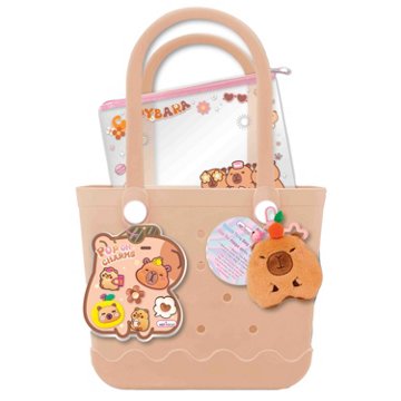 Hot Focus Beach Tote Bag with Charms