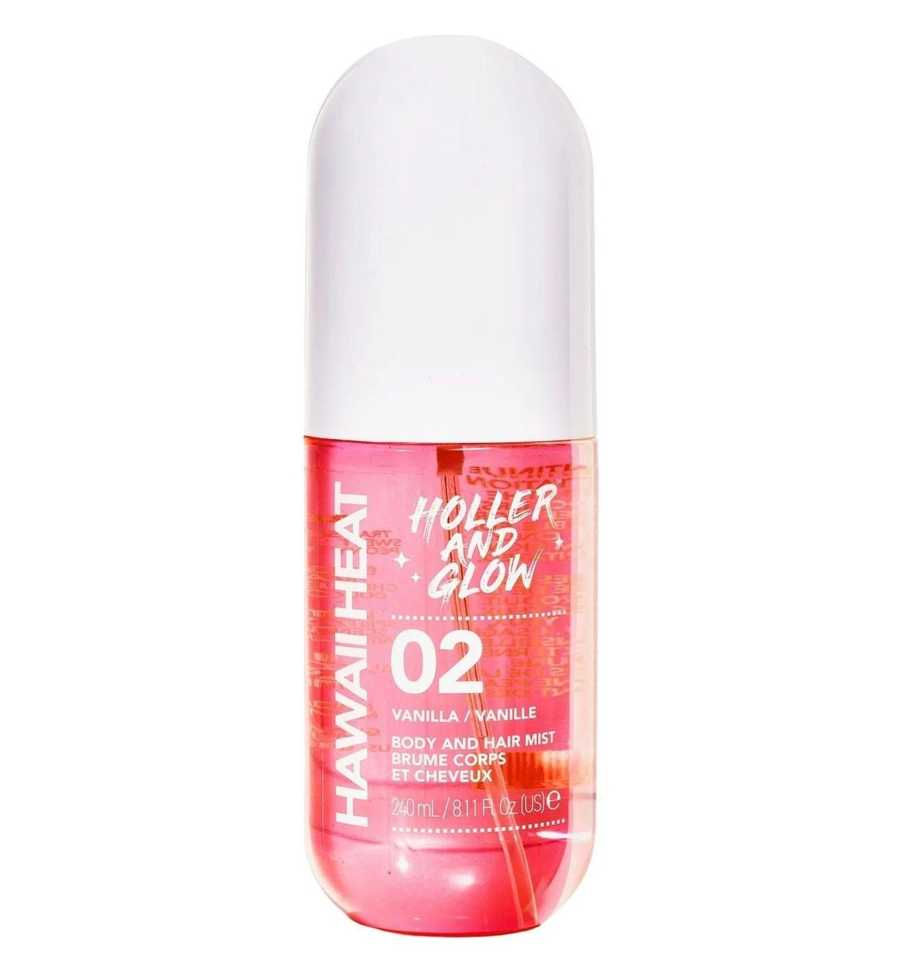 Holler and Glow Hawaii Heat Body Spray - Vanilla; image 1 of 2