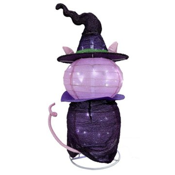 Destination Holiday Light Up Halloween Witch Pig