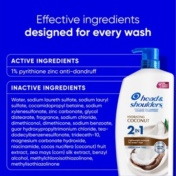 Head & Shoulders 2-in-1 Dandruff Shampoo & Conditioner - Hydrating Coconut