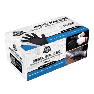 Pit Boss Disposable Nitrile Gloves with Cotton Gloves