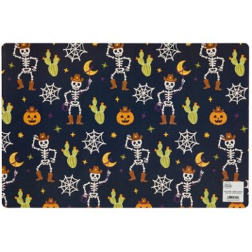 Destination Holiday Double Sided Ghost Longhorn Halloween Placemat