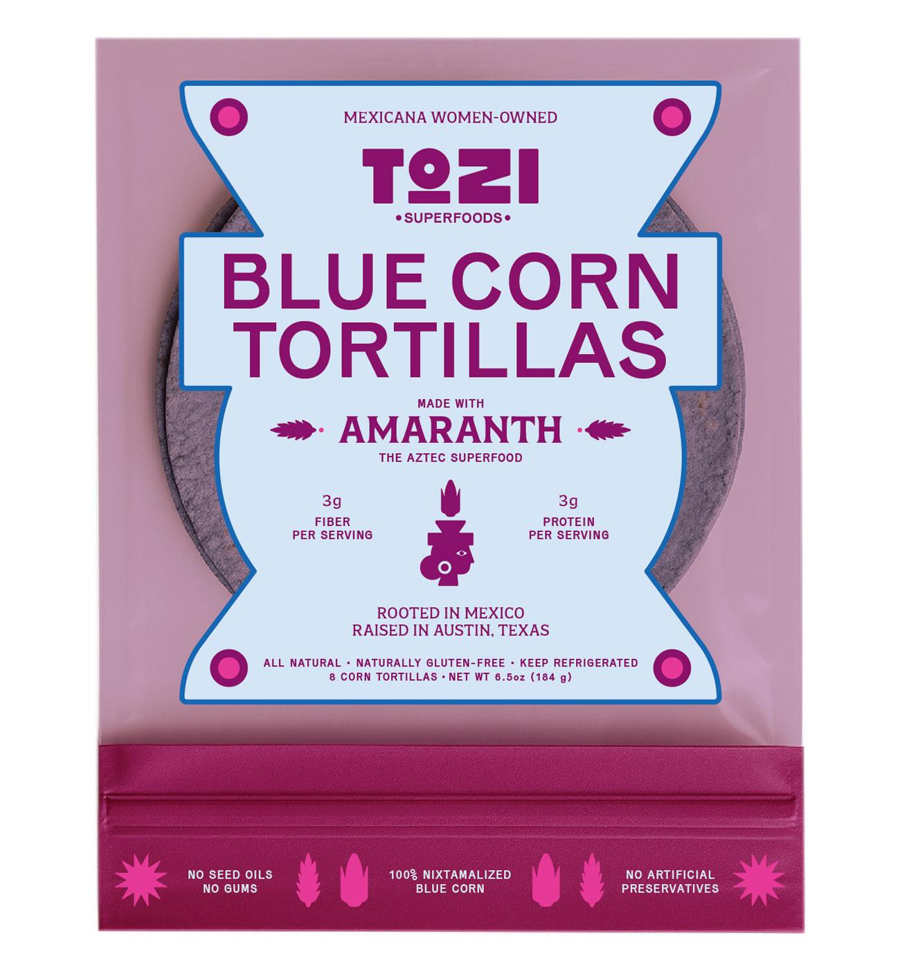 Tozi Blue Corn & Amaranth Tortillas; image 1 of 2