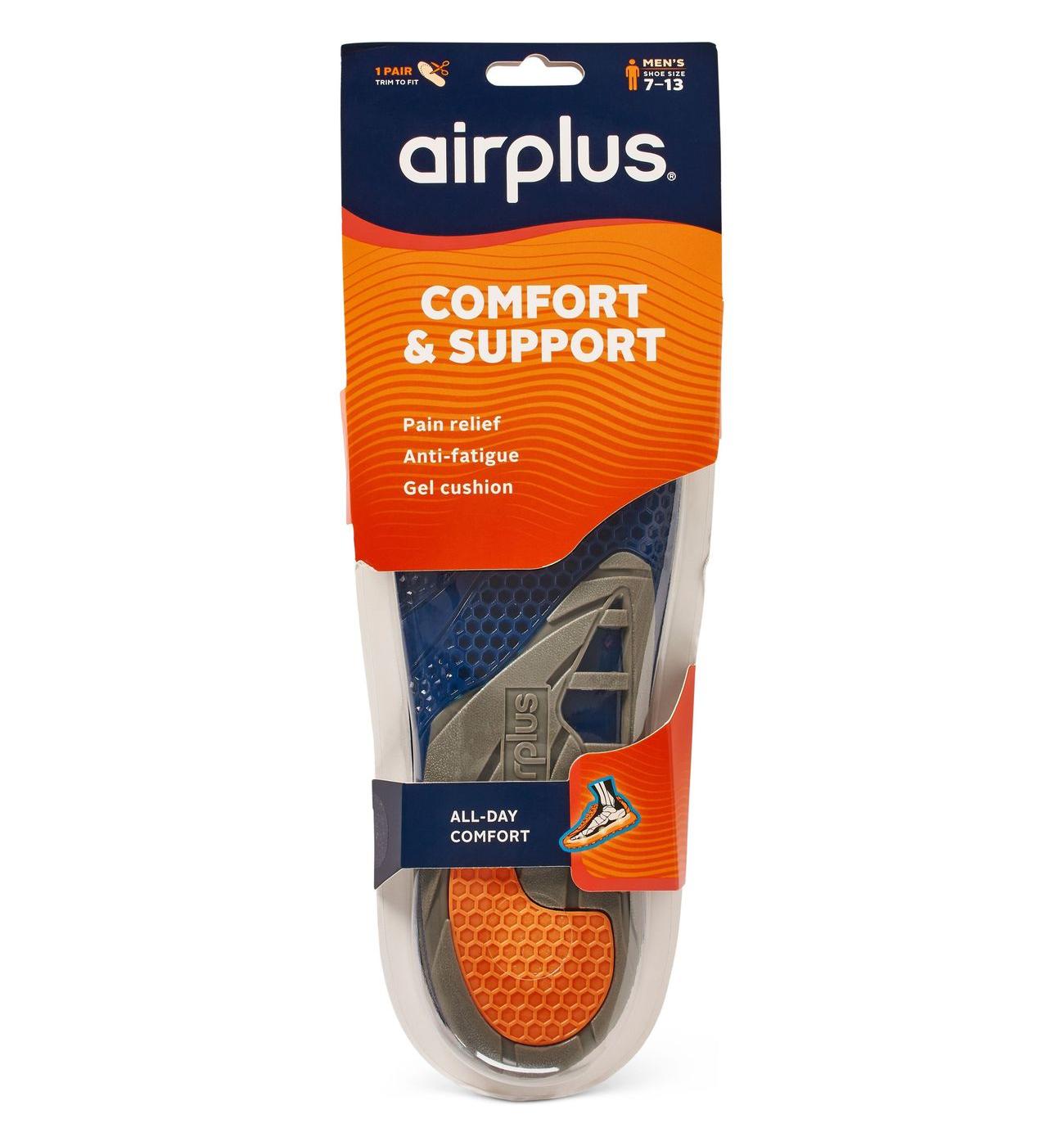 Airplus Comfort & Support Insoles Men 7-13; image 1 of 3