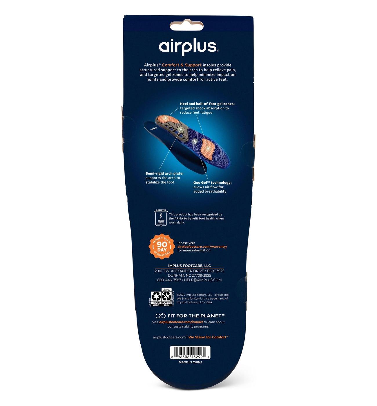 Airplus Comfort & Support Insoles Men 7-13; image 3 of 3