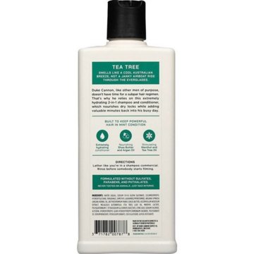 Duke Cannon Men's 2-in-1 Shampoo & Conditioner - Tea Tree