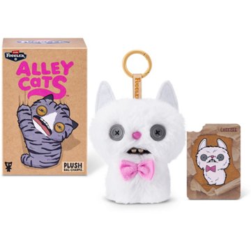 ZURU Fuggler Alley Cats Plush Bag Charm Blind Box, 5"
