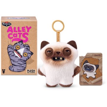 ZURU Fuggler Alley Cats Plush Bag Charm Blind Box, 5"