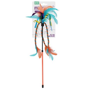 Multipet Ribbon Cat Wand Toy