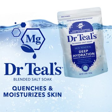 Dr Teal's Skin Renewal Deep Hydration Blended Salt Soak, 36 oz
