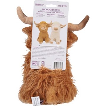 Multipet Highland Cow Dog Toy