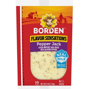 Borden Pepper Jack Sliced Cheese