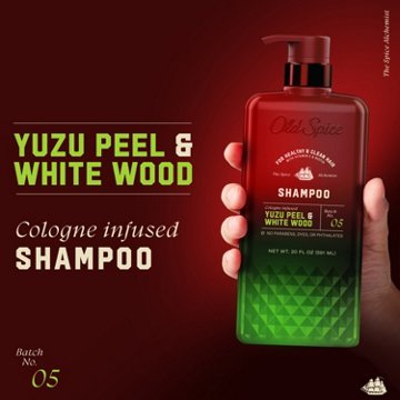 Old Spice Shampoo: The Spice Alchemist, Cologne-Infused Yuzu Peel & White Wood, 20 fl oz