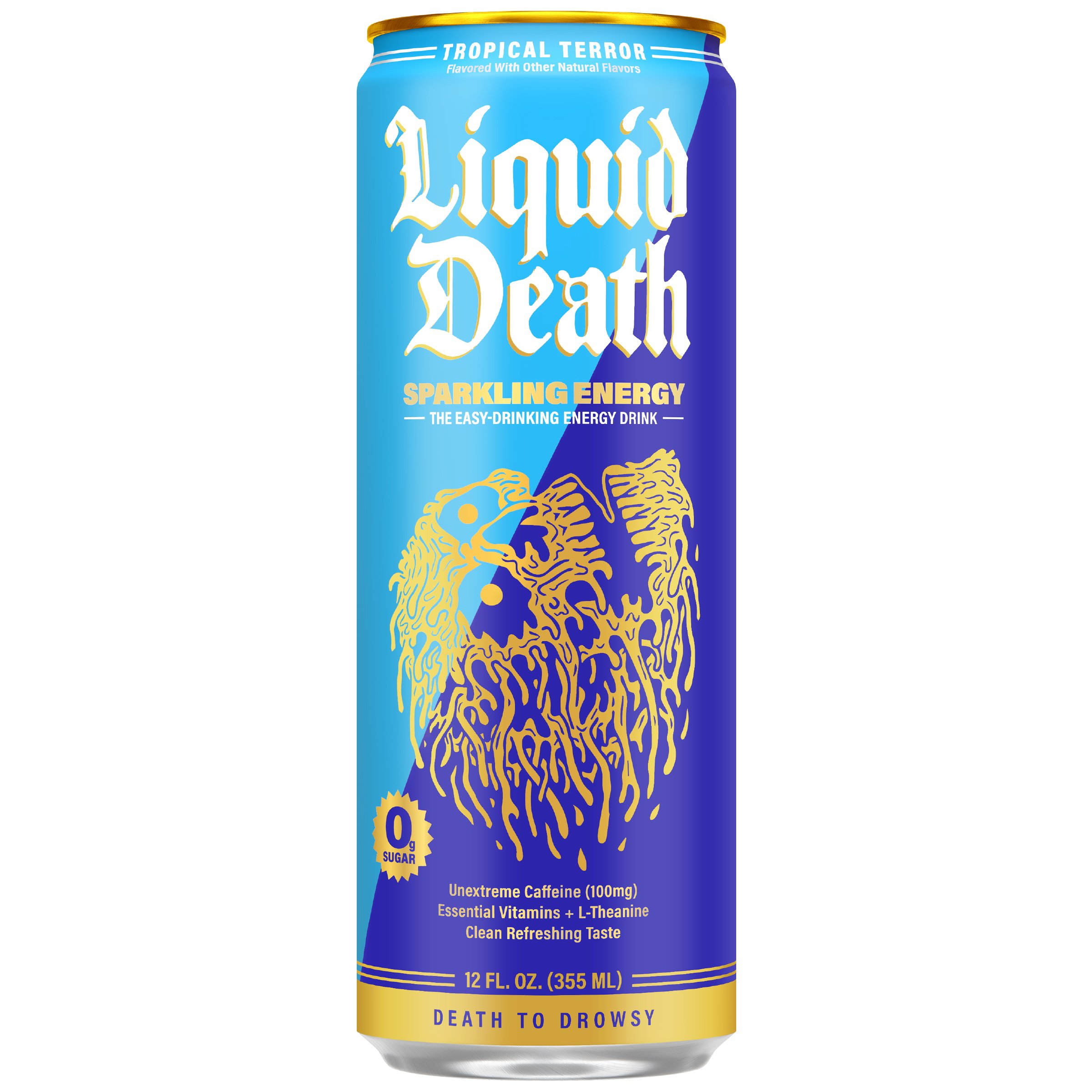 Liquid Death Zero Sugar Tropical Terror Sparkling Energy Drink - Shop ...