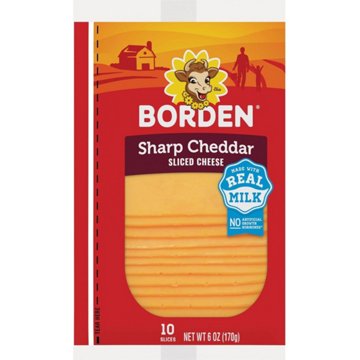 Borden Sharp Cheddar Sliced Cheese
