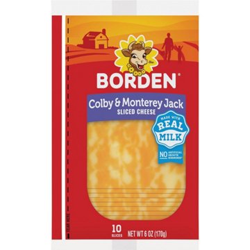 Borden Colby & Monterey Jack Sliced Cheese