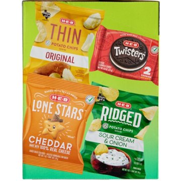 H-E-B Snack Goals Chips Cookies Crackers Variety Pack