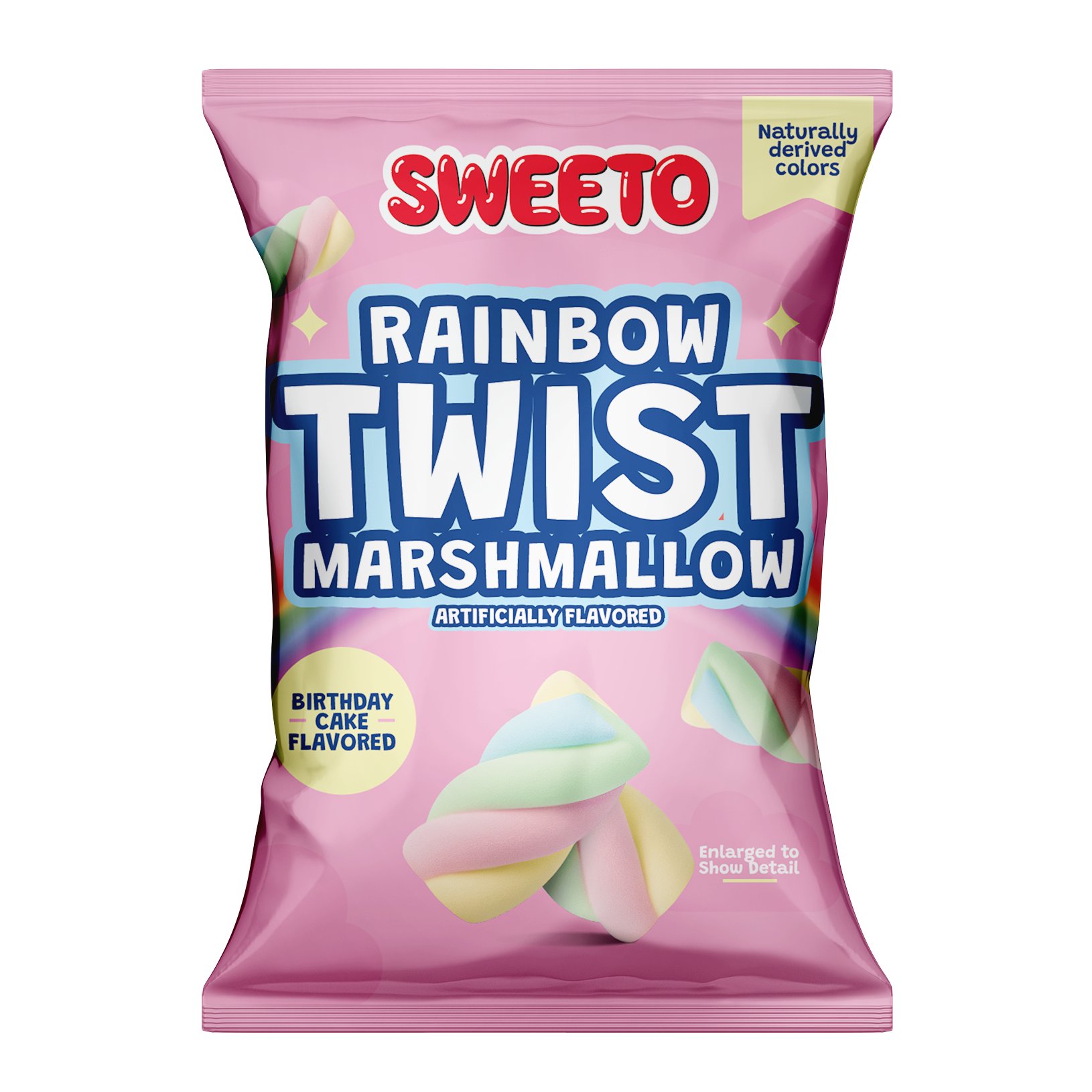 Sweeto Rainbow Twist Marshmallow - Birthday Cake Flavored - Shop Candy ...