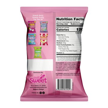 Sweeto Rainbow Twist Marshmallow - Birthday Cake Flavored