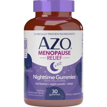 Azo Menopause Relief Nighttime Gummies - Blackcurrant, 30 ct