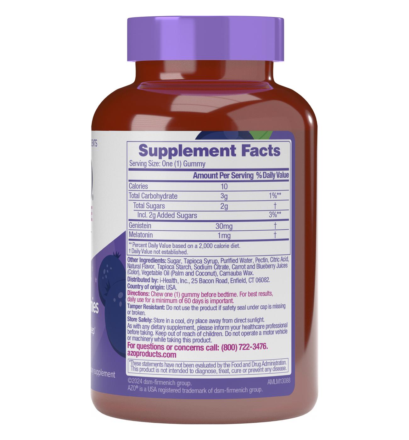 Azo Menopause Relief Nighttime Gummies - Blackcurrant; image 3 of 3