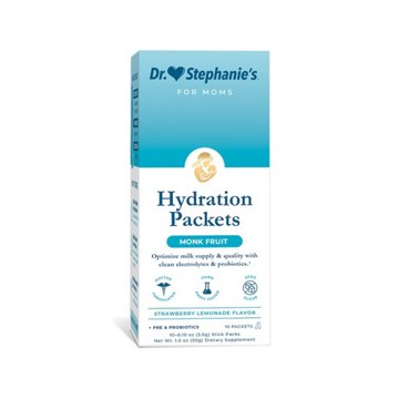 Dr. Stephanie's Hydration Packets For Breastfeeding - Strawberry Lemonade, 10 ct