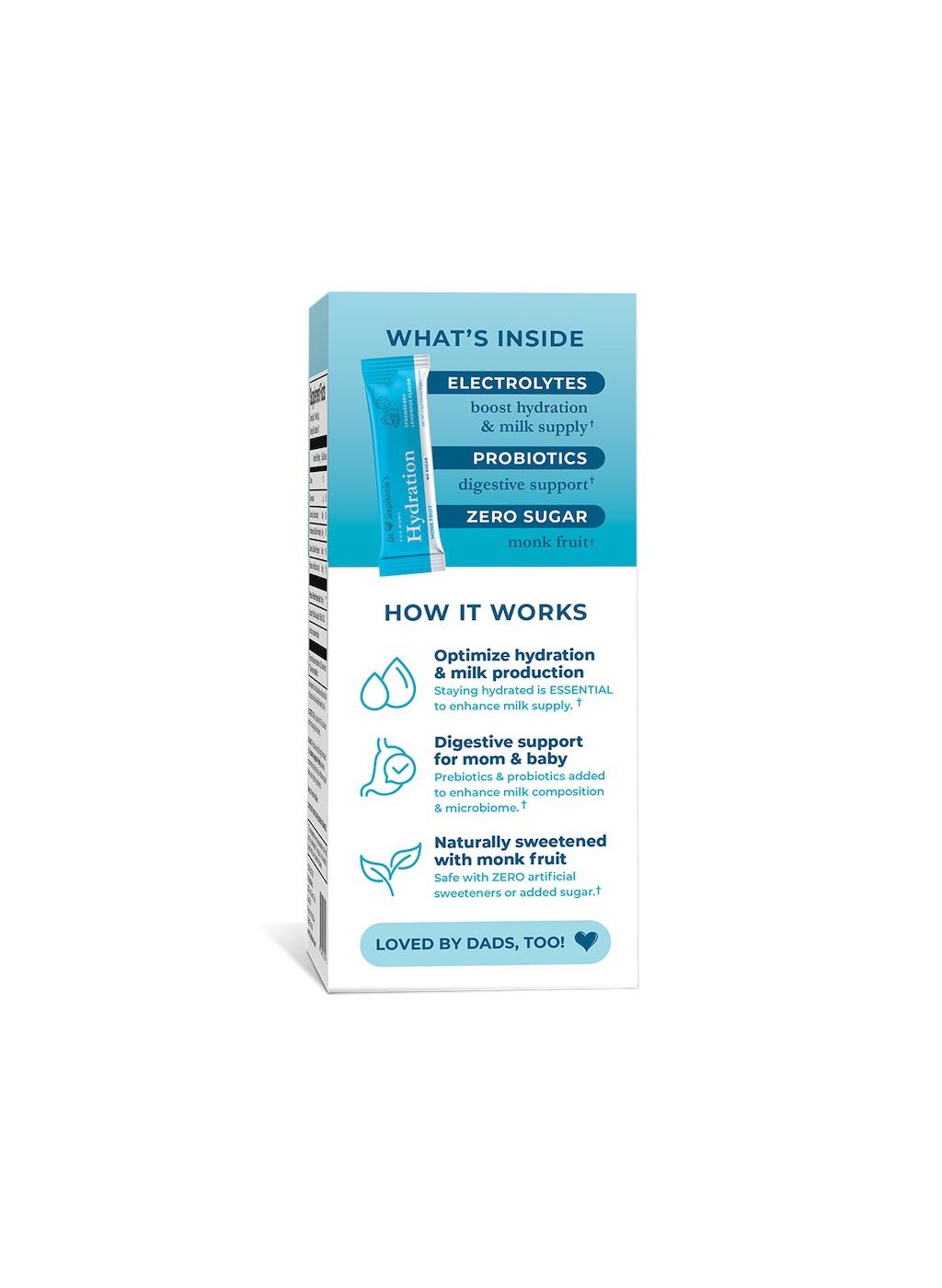 Dr. Stephanie's Hydration Packets For Breastfeeding - Strawberry Lemonade; image 3 of 4